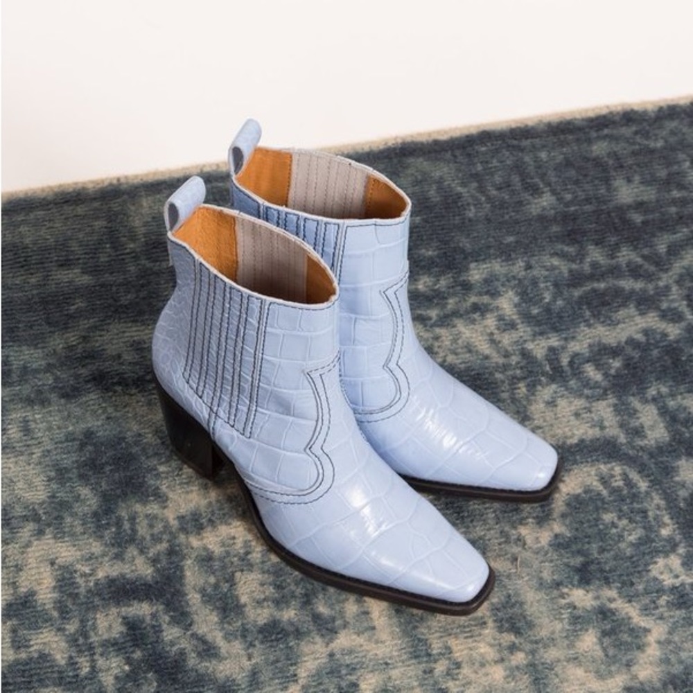 Ganni Western Ankle Boots